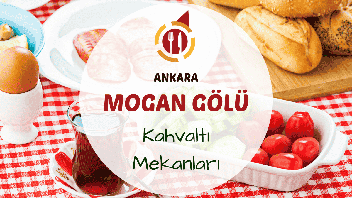Ankara Mogan Gölü kahvaltı mekanlarını gösteren manzaralı kahvaltı fotoğrafı