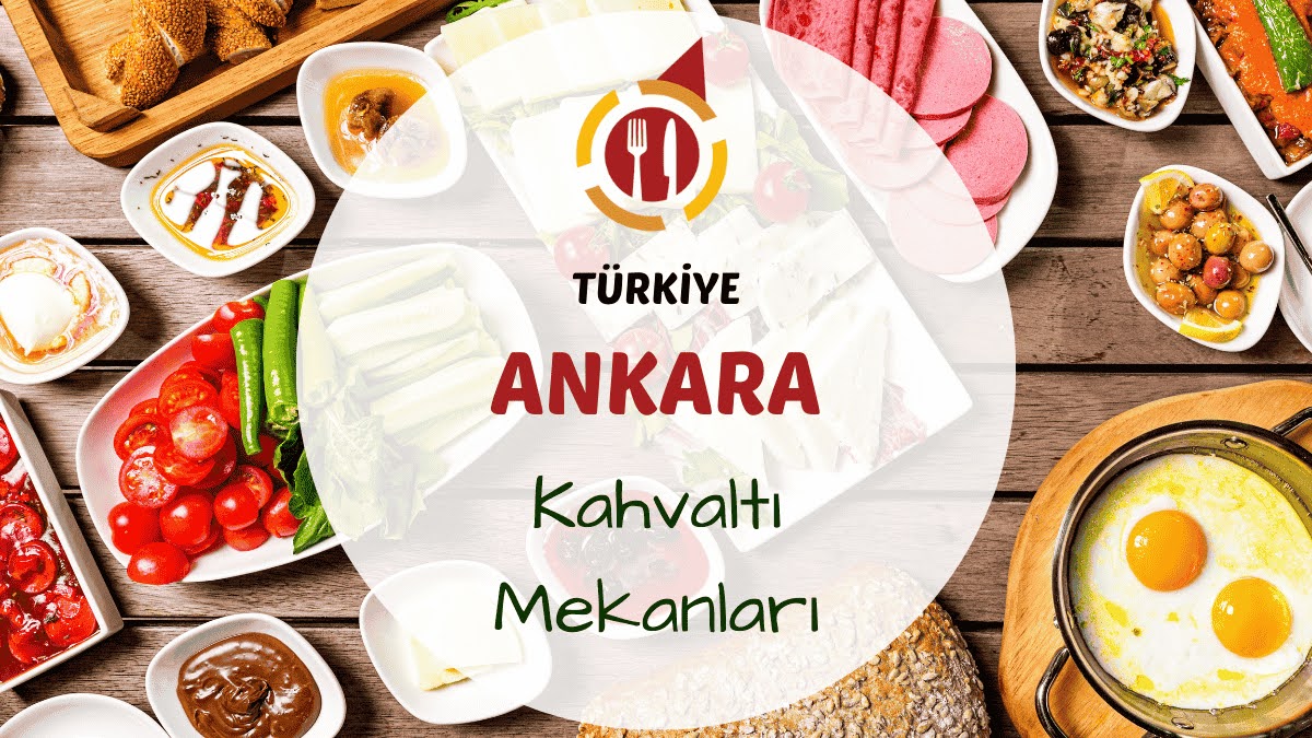 Ankara kahvaltı mekanlarını gösteren şehir manzaralı serpme kahvaltı masası görseli