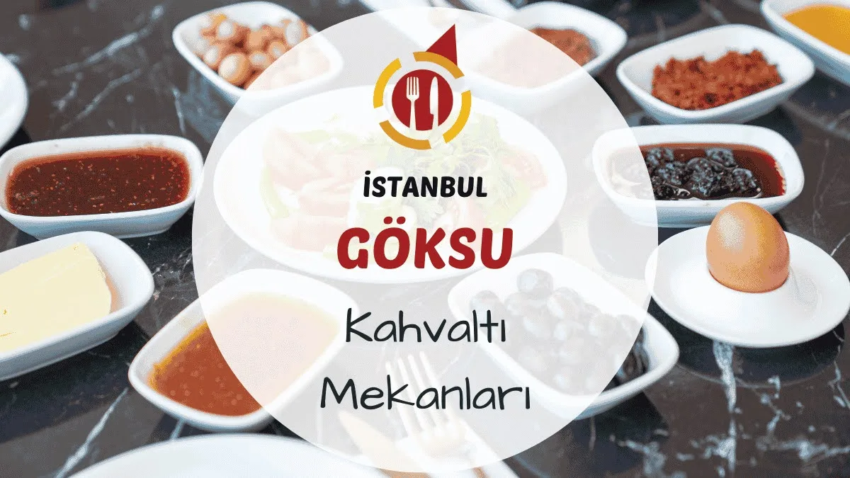 İstanbul Göksu kahvaltı mekanlarını gösteren nehir kenarında kurulmuş kahvaltı masası görseli