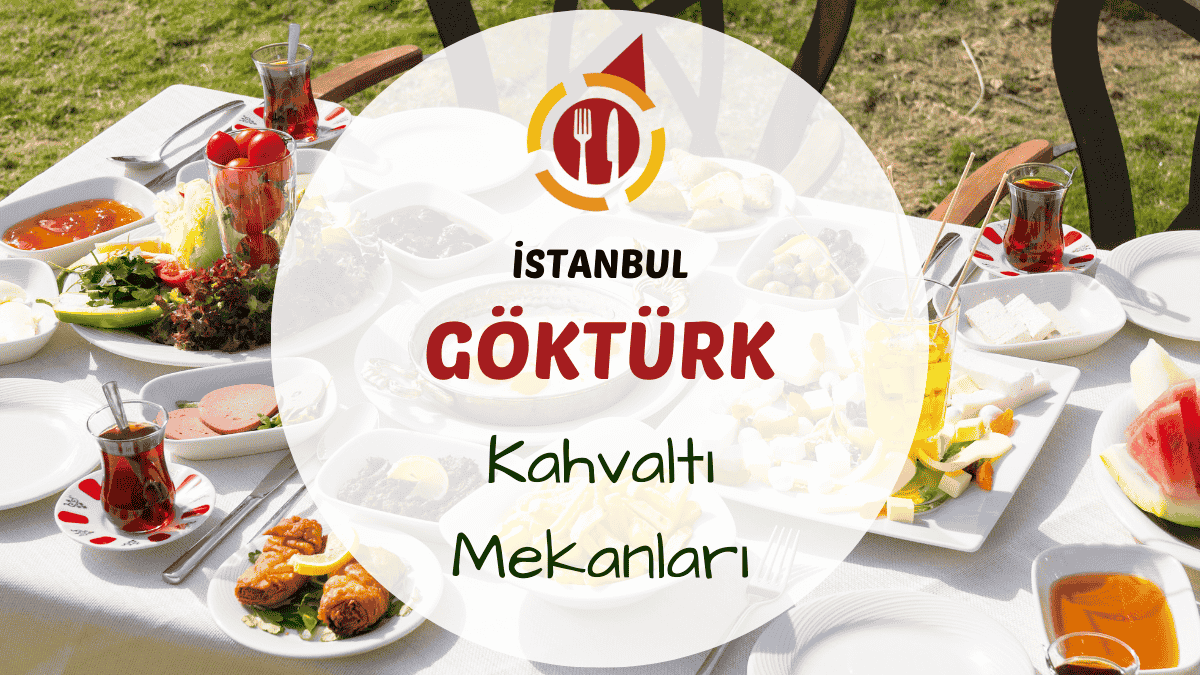 İstanbul Göktürk kahvaltı mekanlarını gösteren yeşillikler içindeki kahvaltı masası görseli