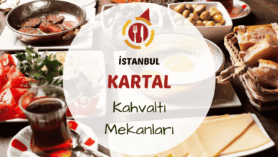 İstanbul Kartal kahvaltı mekanlarını gösteren sahil manzaralı kahvaltı masası görseli