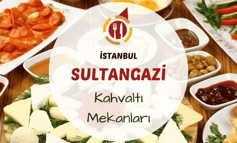 İstanbul Sultangazi kahvaltı mekanlarını gösteren şehir içinde kurulmuş kahvaltı masası görseli