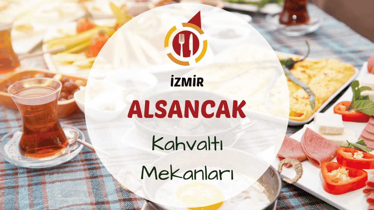 İzmir Alsancak kahvaltı mekanlarını gösteren şehir merkezinde açık hava kahvaltı masası görseli