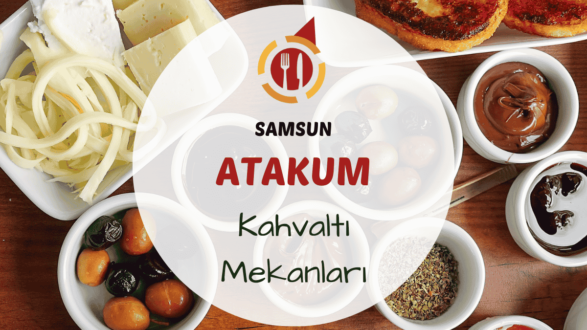 Samsun Atakum kahvaltı mekanlarını gösteren deniz manzaralı kahvaltı masası görseli