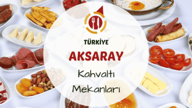 Aksaray kahvaltı mekanlarını gösteren taş fırından çıkmış ürünlerle ve yöresel tatlarla donatılmış serpme kahvaltı masası görseli