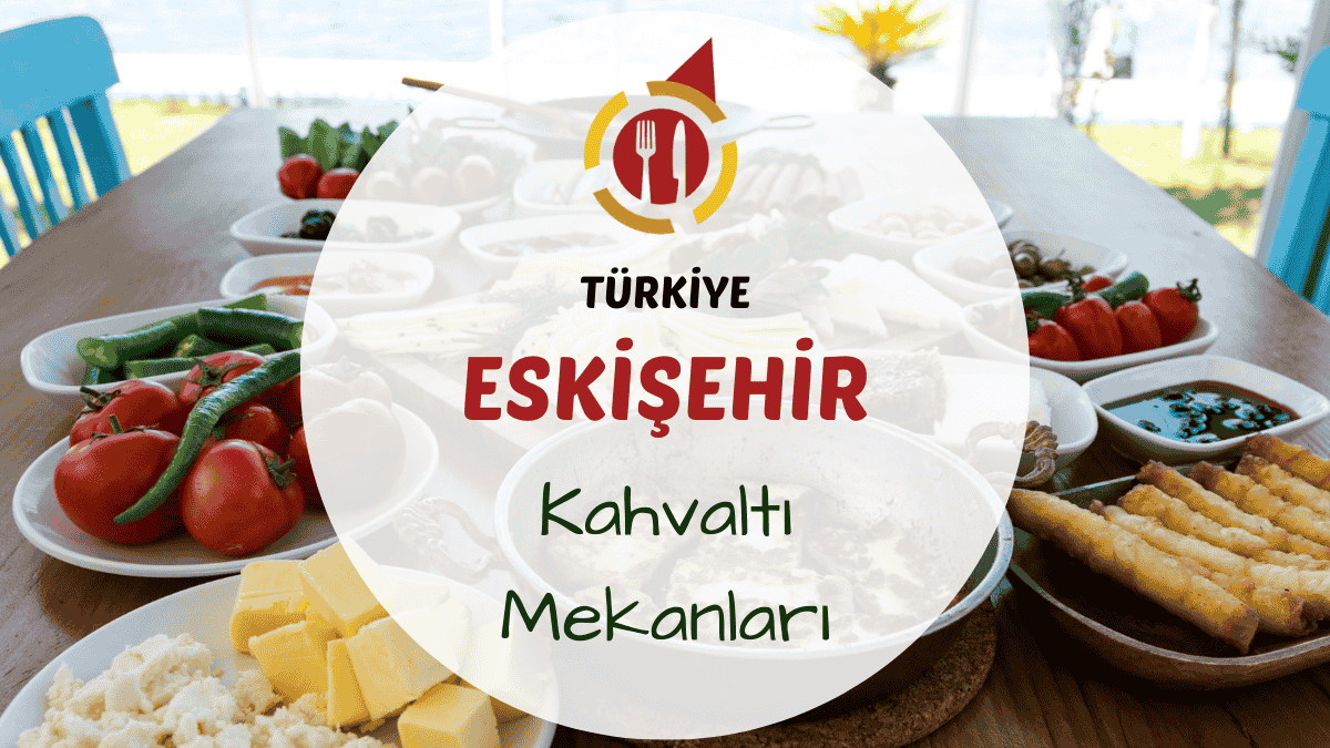 Eskişehir kahvaltı mekanlarını gösteren kanal manzaralı, renkli ve çeşitli serpme kahvaltı sofrası görseli