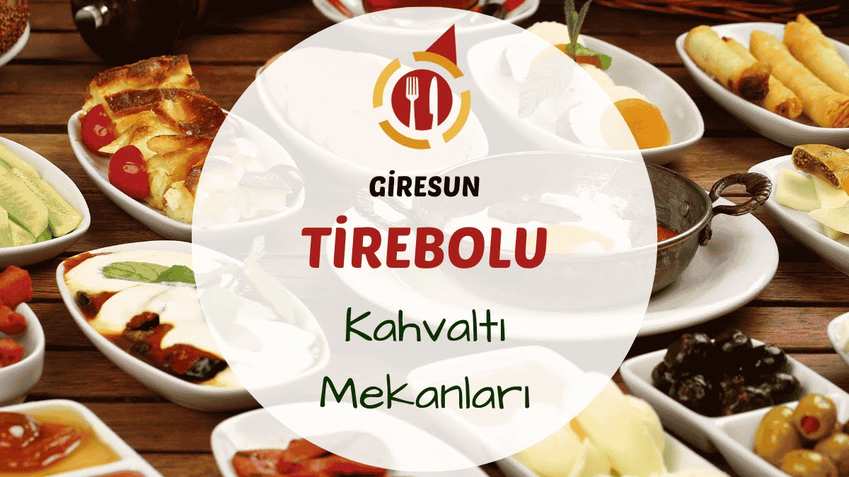 Giresun Tirebolu kahvaltı mekanlarını gösteren deniz manzaralı ve yöresel ürünlerle hazırlanmış kahvaltı masası görseli