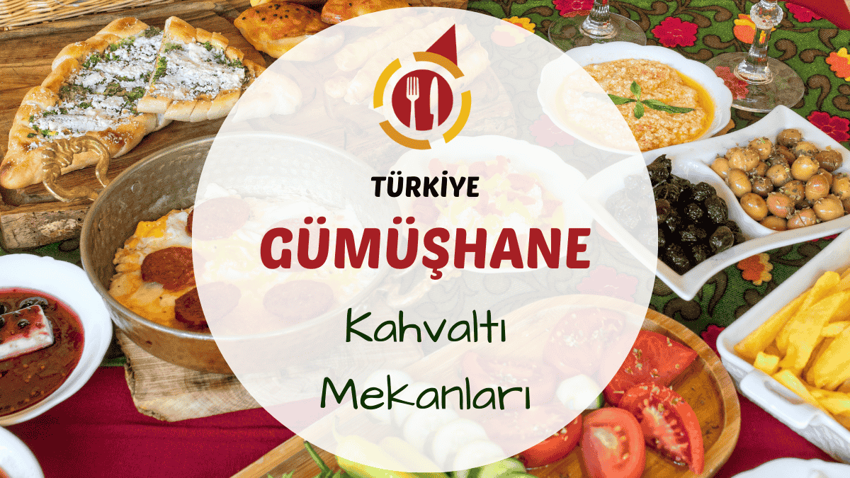 Gümüşhane kahvaltı mekanlarını gösteren dağ manzaralı, tereyağı, yayla balı ve köy ürünleriyle donatılmış serpme kahvaltı masası görseli