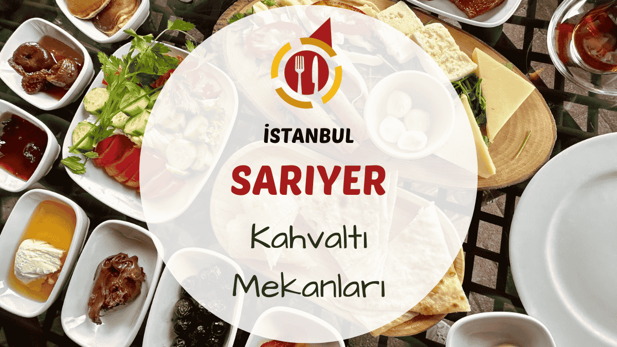 İstanbul Sarıyer kahvaltı mekanlarını gösteren Boğaz kıyısında kurulmuş kahvaltı sofrası; simit, peynir, zeytin ve demli çay eşliğinde hazırlanmış görsel