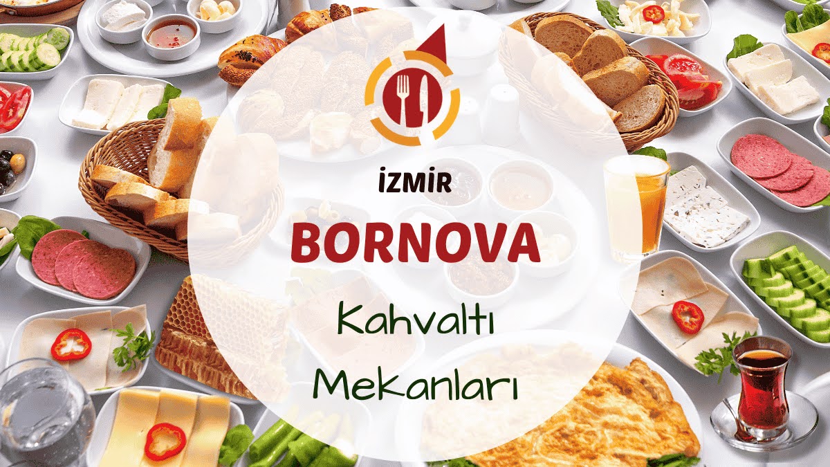 Doğa içinde serpme kahvaltı masası, Bornova Çiçekliköy kahvaltı mekanlarından birinde çekilmiş