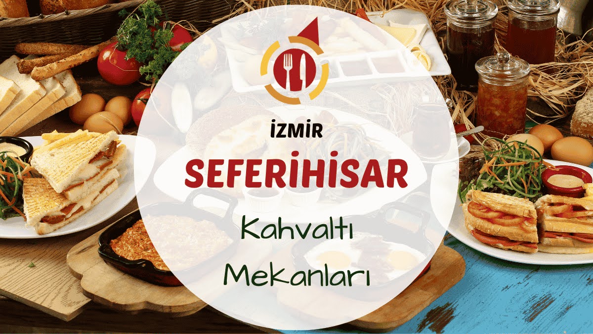 İzmir Seferihisar kahvaltı mekanlarını gösteren zeytin ağaçları altında kurulmuş serpme kahvaltı masası görseli