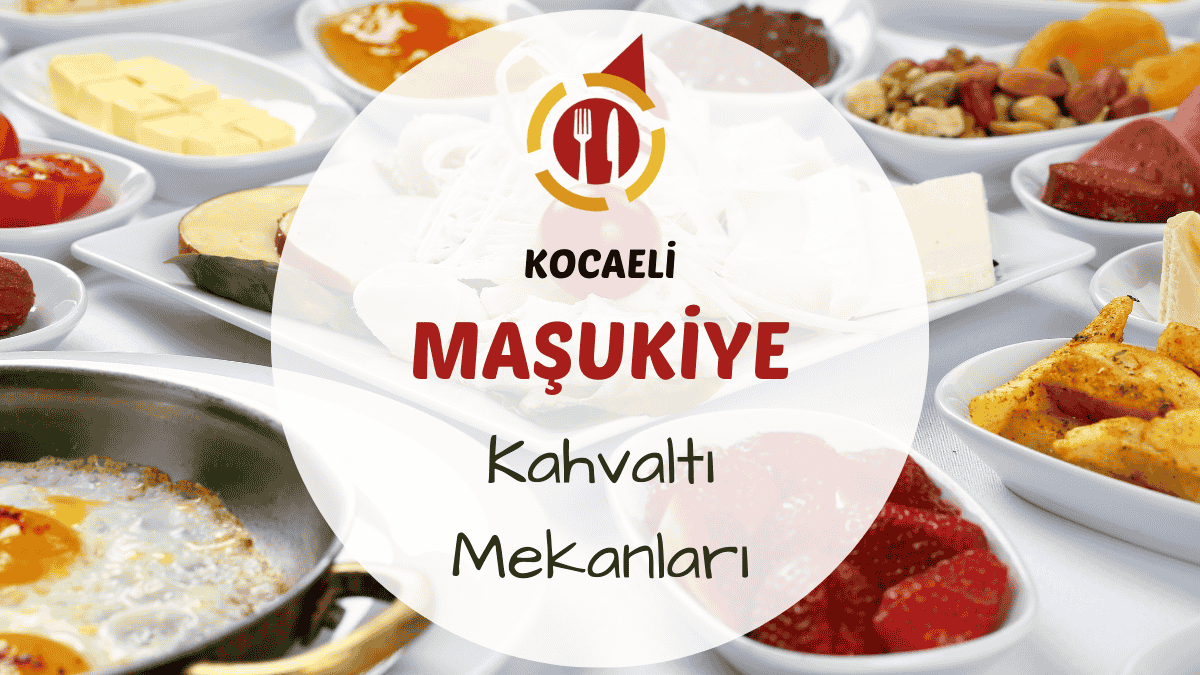 Kocaeli Maşukiye kahvaltı mekanlarını gösteren dere kenarındaki ahşap masada kurulu serpme köy kahvaltısı; bazlama, köy peyniri, reçel ve çayla hazırlanmış görsel