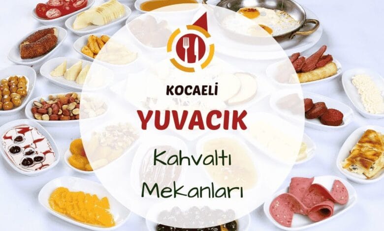 Kocaeli Yuvacık kahvaltı mekanlarını gösteren dere kenarında veya yeşillikler içinde kurulmuş serpme kahvaltı masası görseli