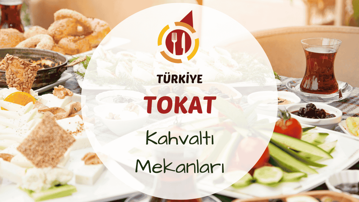 Tokat kahvaltı mekanlarını gösteren geleneksel kahvaltı sofrası; çökelek, cevizli çörek, pekmez, haşhaş ezmesi ve tandır ekmeği gibi yöresel ürünlerle hazırlanmış görsel